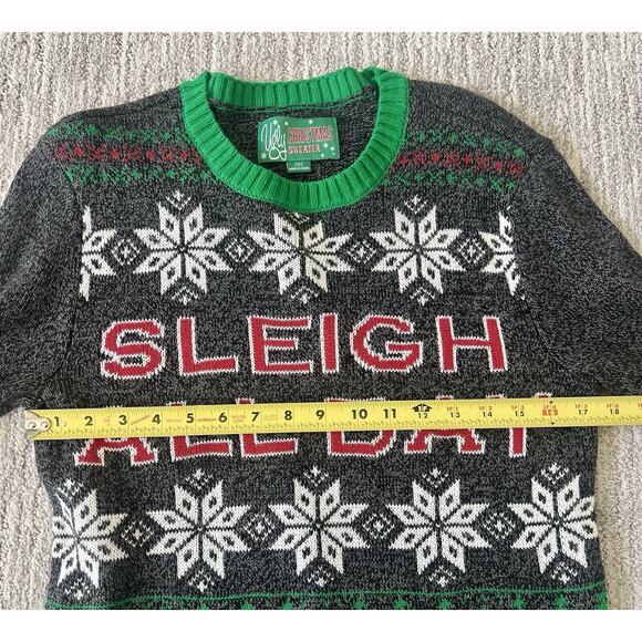 NWT Ugly Christmas Sweater long sleeve, Christmas Party, Sleigh All Day, Sz S - Picture 8 of 8